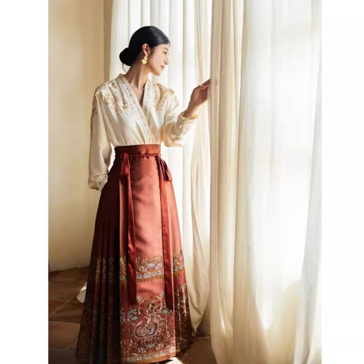 Fall 2023 Chinese style improved Hanfu women's adult red vest dress suit dress wedding toast dress engagement dress