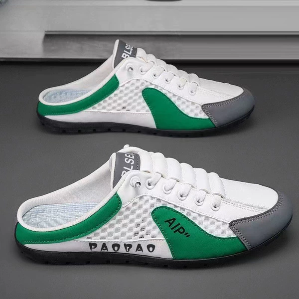 Half drag white green