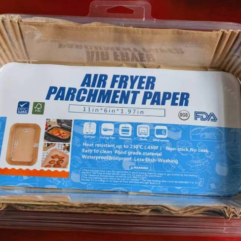 Papel para freidora de aire, absorbente de aceite, papel para hornear pasteles, tapete para hornear, plato antiadherente, resistente al aceite, impermeable, resistente a altas temperaturas