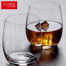 批发石岛水晶玻璃杯威士忌酒杯家用耐热水杯果汁杯牛奶杯玻璃水杯