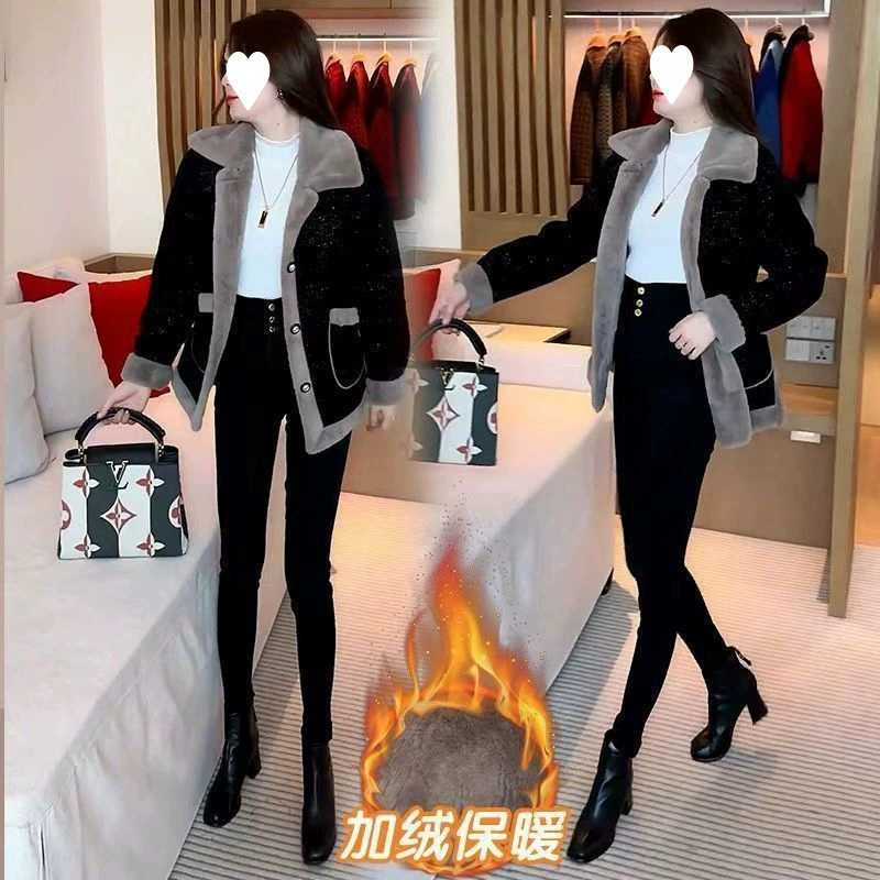 Утеплённое пальто из шерстяной ткани на флисе утеплённое