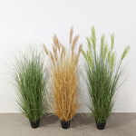 仿真植物场景布置装饰假绿植仿真拂尘造景盆景装扮仿真盆栽假盆栽