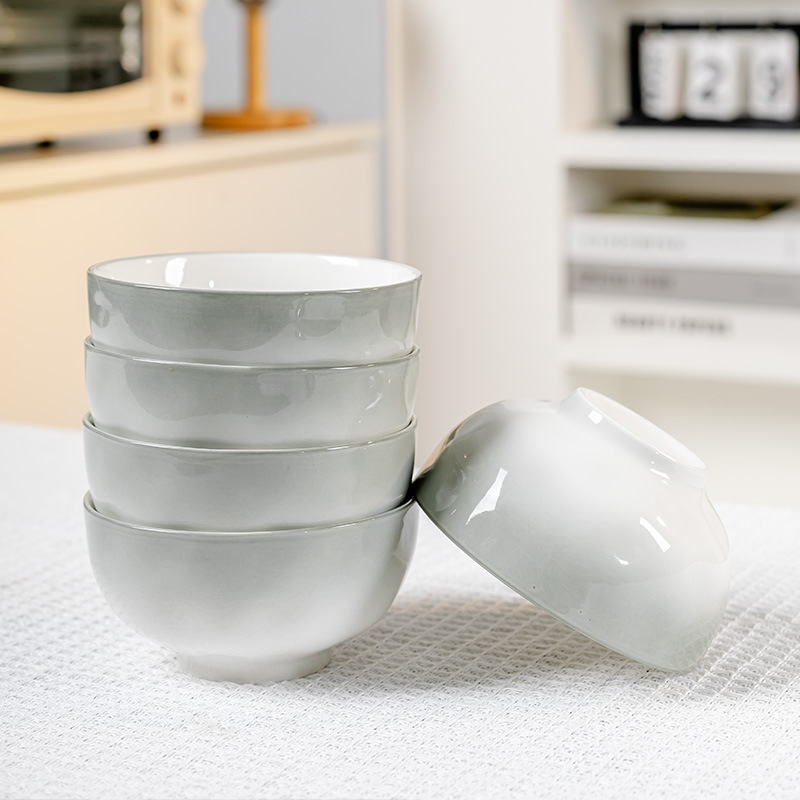 Platos de color esmaltados platos domésticos 2025 nuevos platos de alto valor de cara platos de platos de cerámica platos de arroz