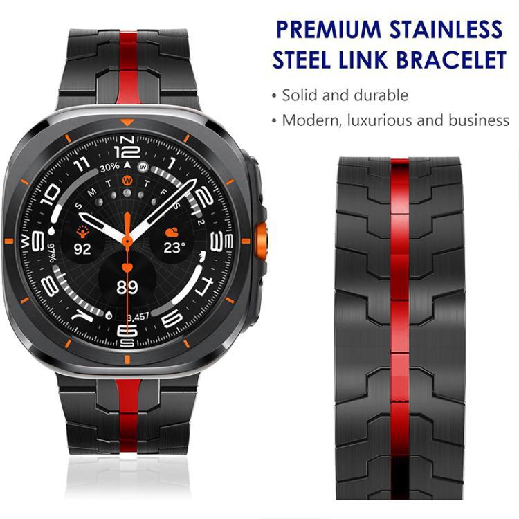 xDfind Iron Man Butterfly Buckle Correa de acero inoxidable para Samsung Galaxy Watch8 / 8 Classic / Samsung Galaxy