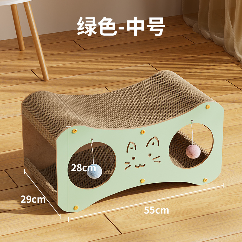 녹색 고양이 스크래치 플레이트 매체