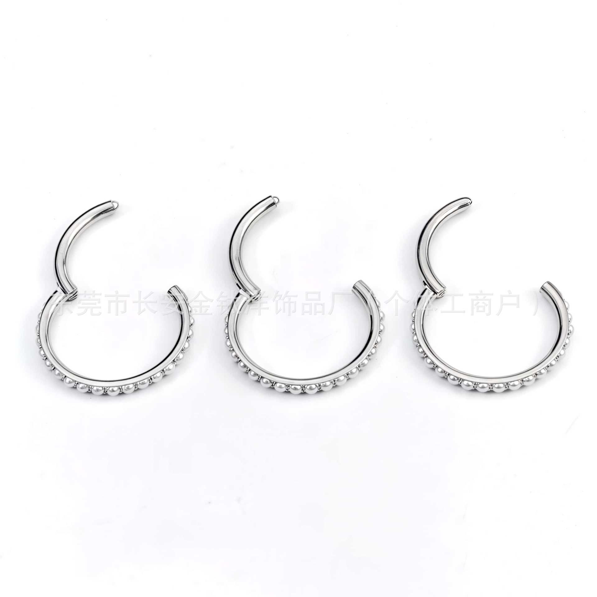 Labret piercing jewelry detail image