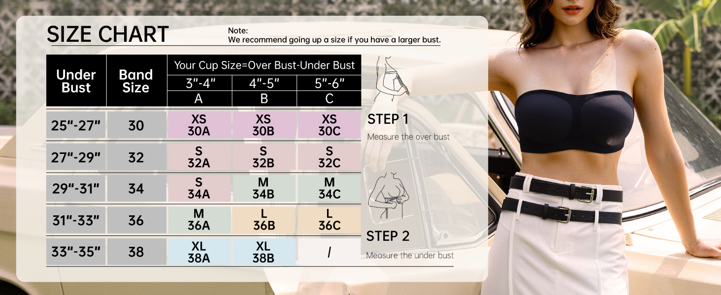 strapless bras for women