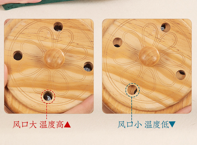 Moxibustion Box Portable Moxa Burner for Abdomen Home Use Smoke Filter Anti Scald Moxa Jar with 1 Stone Ground Moxa Stick 500g quality and texture