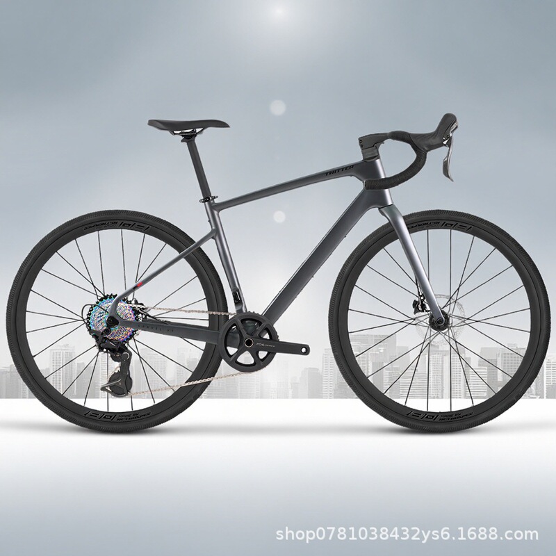 Carbon Fiber Road Bike, Variable Speed, Full Oil Disc, Gravel Off-Road Bike, Melon Bike, 38C Wide Tire, Road Bike