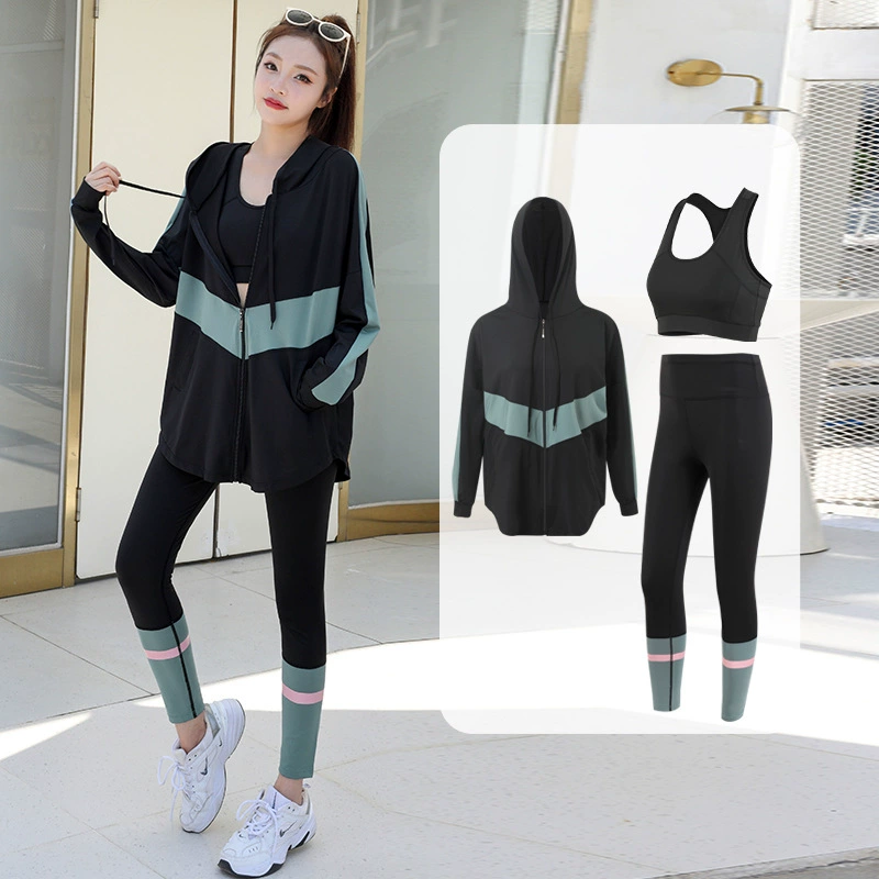 Sports demi-season jacket, quick dry long-sleeve for gym, yoga clothing, set, loose fit, for running, plus size