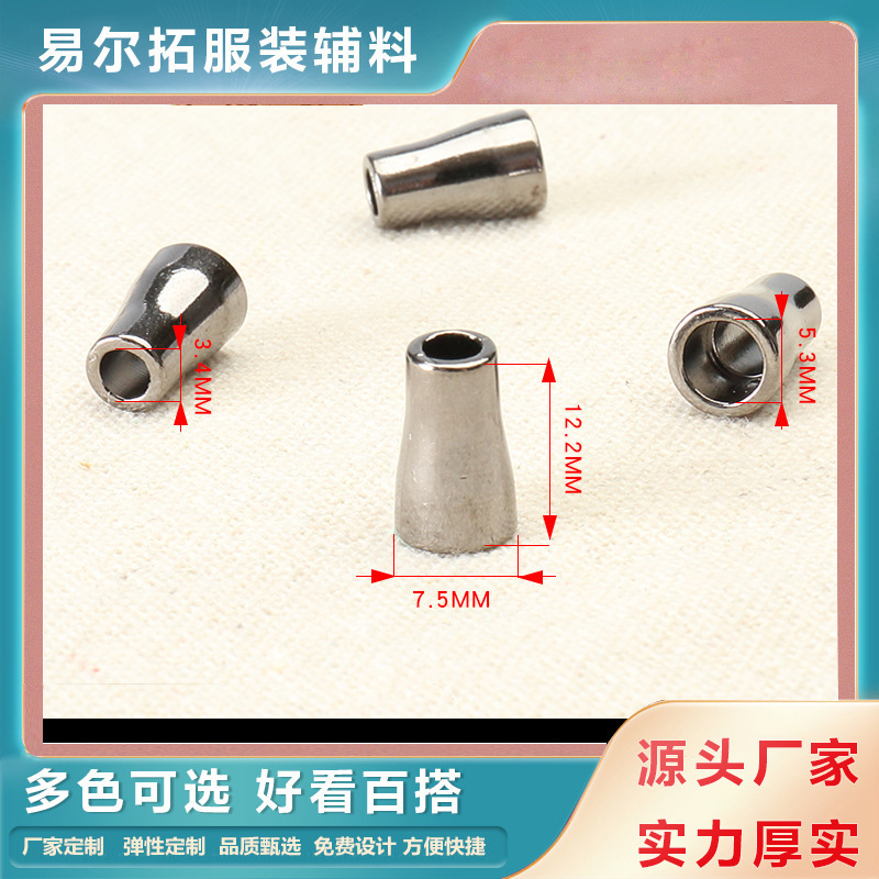 Various Types of Metal Rope Threading Buttons Manufacturers Ready-Made Clothes Hanging Clock Rope Buttons Ready-Made Hat Rope Buttons