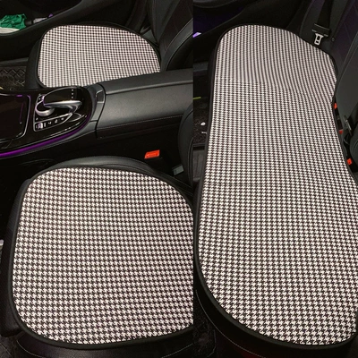 Sürətlər qutusu və əl tormozu başlıqları – Car Interior Headrest Neck Pillow - houndstooth-cushion-three-piece-set