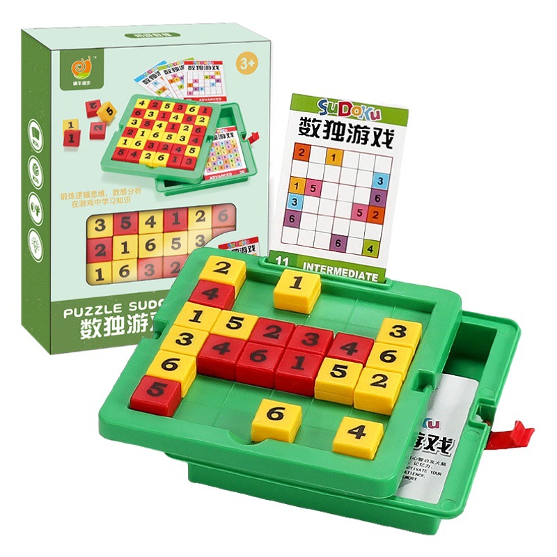 Sudoku seis tablero de ajedrez de cuadrícula entrada para niños estudiantes de primaria pensamiento lógico tarjeta escalera juego digital juguetes educativos