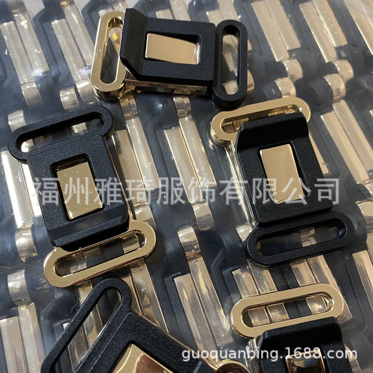 热销塑料合金插扣包包五金配件女装腰带卡扣背包调节扣穿织带25MM
