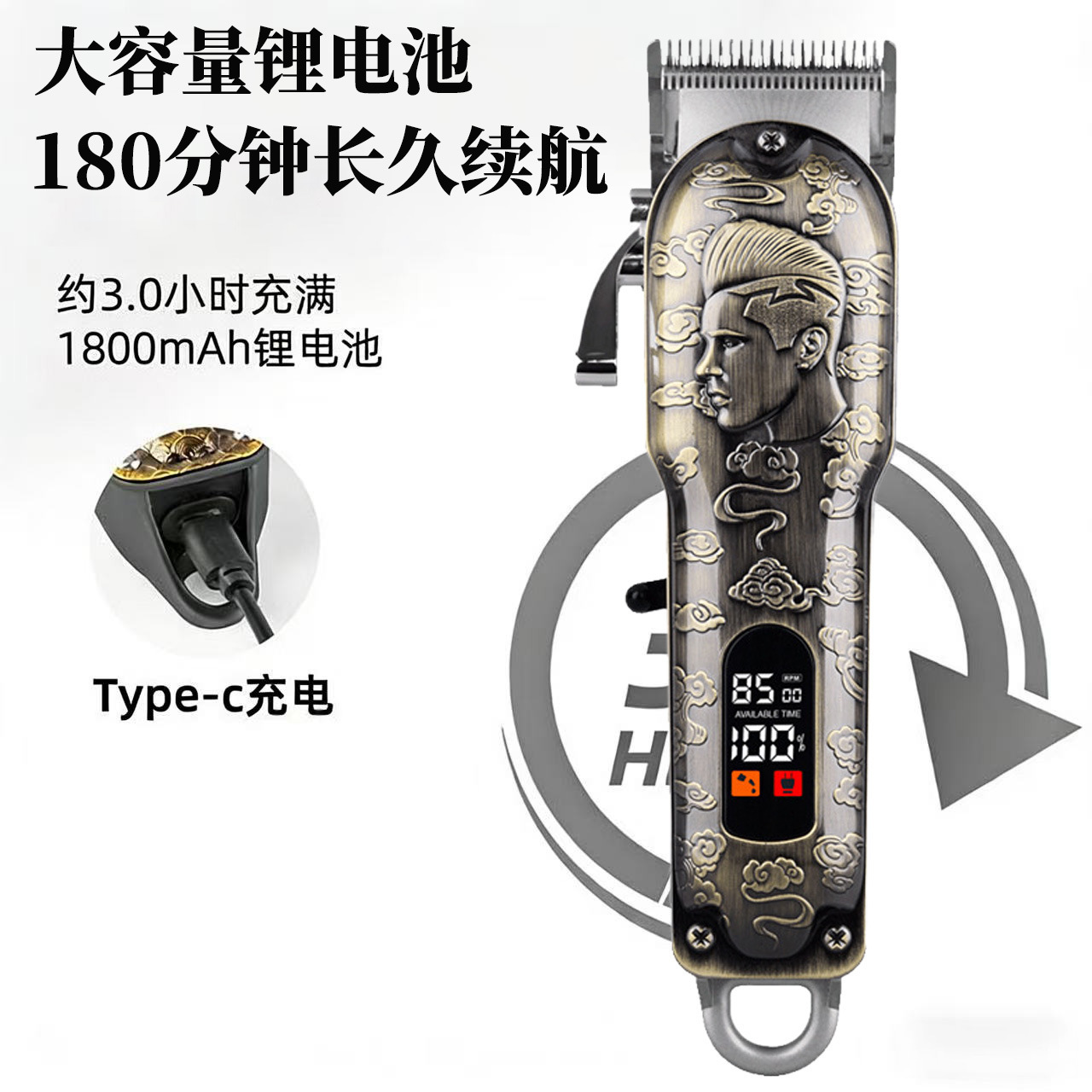Cross-Border New Popular Model Wireless Car Vacuum Cleaner, Handheld Portable High-Power Suction Cleaner, Portable Car Dust Blower