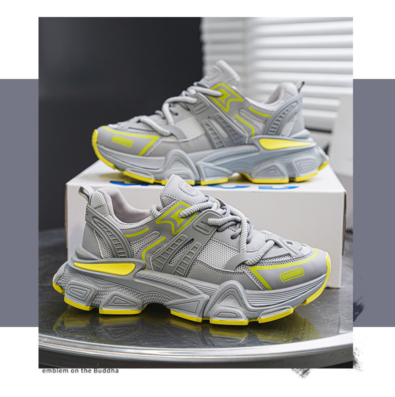 Herren 2024 neue Herbsthöhe zunehmende lässige Sport Jugend Mesh vielseitig dicke Sohle Papa trendige Schuhe_voghion.com