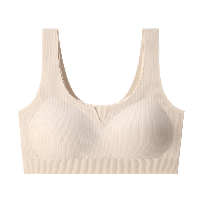 Ropa interior de cuidado de lujo ligero para mujer, soporte suave, levantamiento, sujetador antiflacidez, copa fija, deporte, espalda cómoda y hermosa image 8