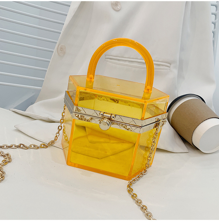 Fashion Simple Acrylic Transparent Bag display picture 6