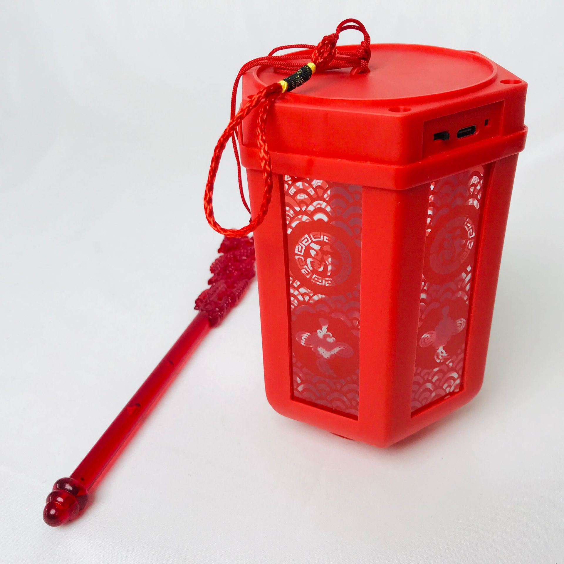 Nuevo tipo de lámpara portátil Fu e27 tornillo giratorio Festival de Primavera Fu lámpara hogar festivo fuera de la atmósfera decoración linterna