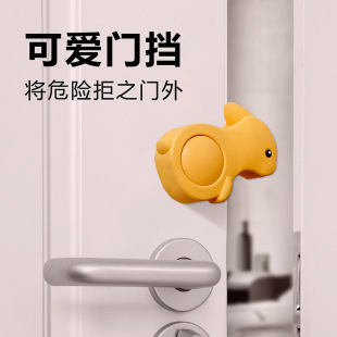Child Safety Door Stopper Cartoon Door Stopper Anti-Pinch Door Blocker