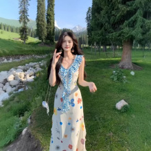 ��ʽ��Ͱ�V�I�黨�B��ȹ��Ů�ļ��ȼ��L�r�н^������Ů�c���Lȹ
