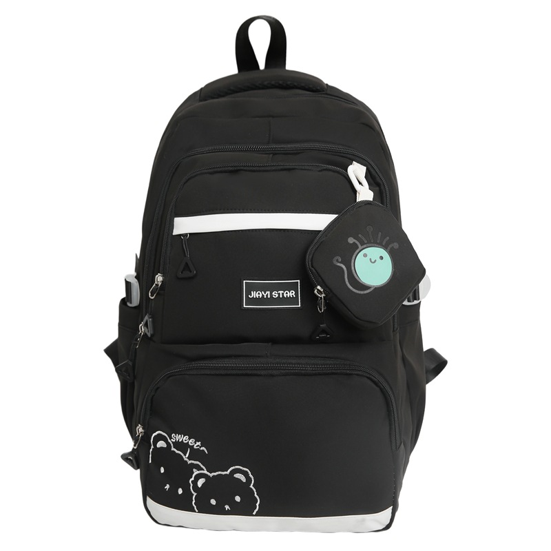 Mochila de carga para estudiantes de primaria y secundaria JIAYISTAR original de gran capacidad mochila casual multicapa mochila de viaje