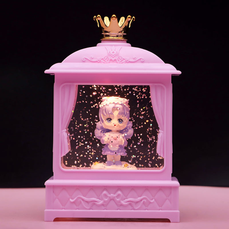 少女心水晶灯オルゴールかわいいお姫様小夜灯誕生日プレゼント置物学生用品逸品卸売り|undefined