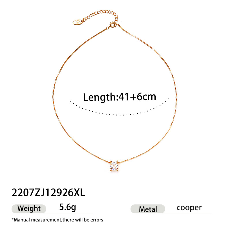 Luz lujosa moda transfronteriza clásica alta sensación universal collar de zircon nicho femenino exquisito no desvanecerse 25 años de ventas calientes image 7