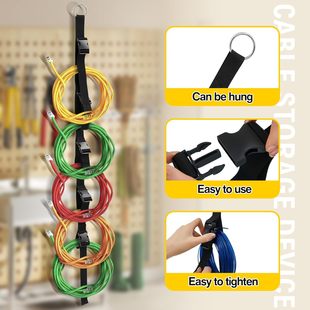 Heavy-Duty Strap-Type Storage Strap Extension Cord Storage Strap Multi-Functional Buckle Storage Strap Hook Wire Storage Strap