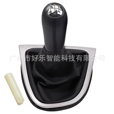 Cover Gear Head, Cab and accessories - sk-renault122-bright-cover-black-leather-and-black-wire-5r-speed-long-head-matte-frame-black-leather-cover-integrated-gear-handle-left-hand-drive
