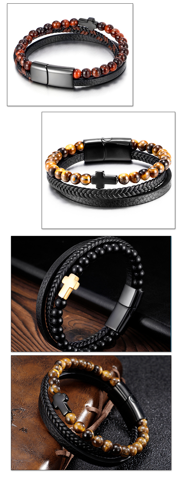 Fashion Geometric Titanium Steel Stoving Varnish Bracelets 1 Piece