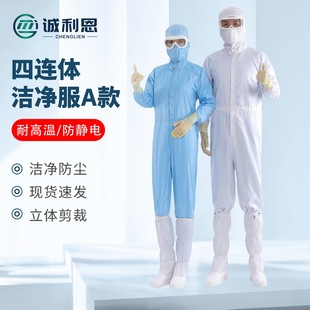 High Temperature Resistant Clean Clothing Wholesale Food Factory Workshop Anti-Static Thickened Work Clothes One-Piece Pharmaceutical Factory Dust-Free Clothing