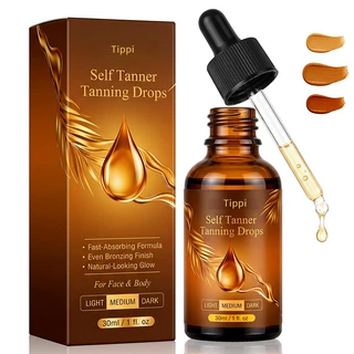 Self Tanning Drops Sunless Bronze Glow Body Oil Bronzer Kit