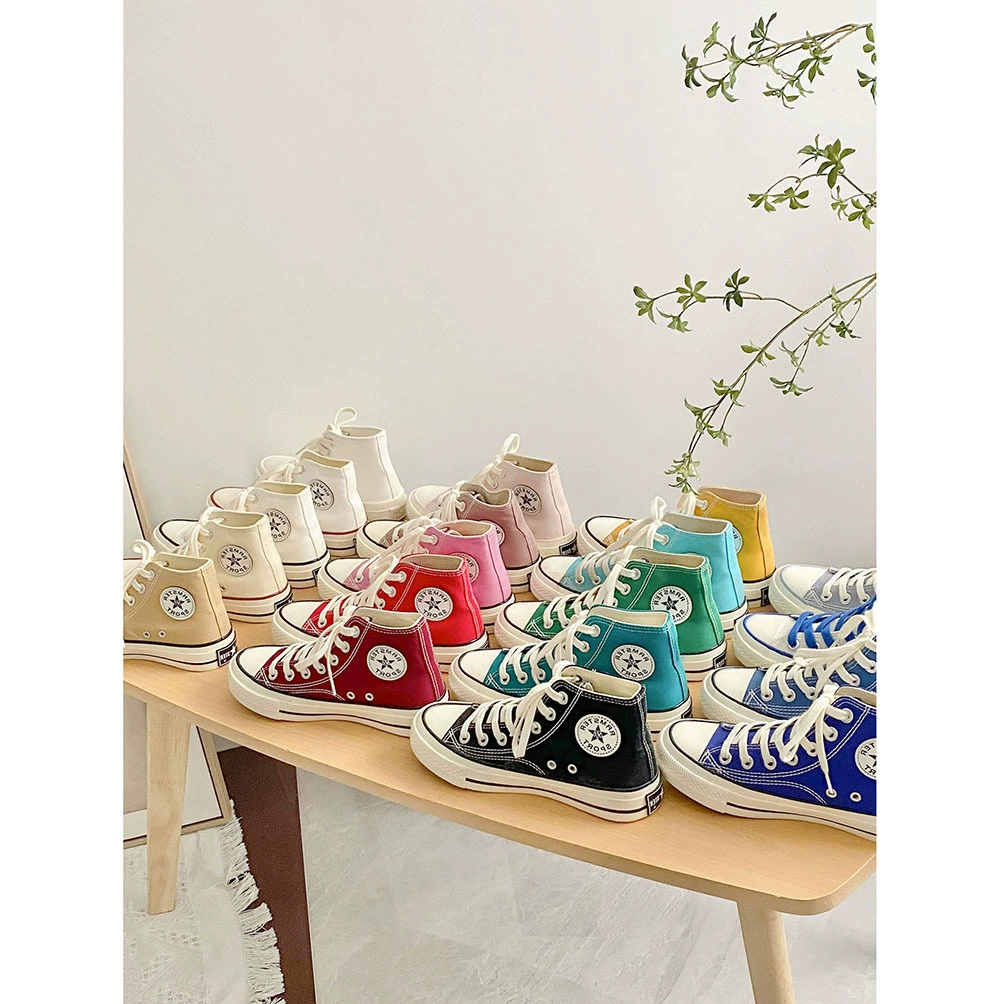 Весенние высокие парусиновые туфли 1970-х годов, женские студенческие женские туфли в Корейском стиле, универсальные кроссовки в стиле Harajuku ulzzang, обувь на плоской подошве