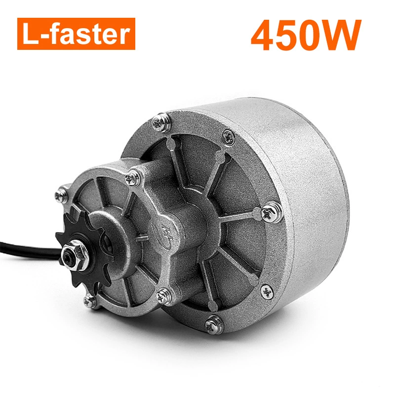 MY1 018 450 Вт щеточный редуктор короткий вал без ножной ременной пластины подходит для шестерни 9T с ножкой