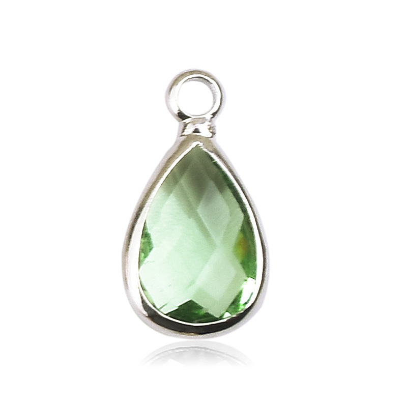 1g Weight Pendant Jewelry Making Type 8 * 14mm Jewelry Making Size Glass, Birthstone Inlay Material DIY Jewelry Accessories Classification 1 Piece Quantity Copper Material Water Droplets Pattern Inlay Design Casual, Simple Style Style 1 Piece 8 * 14mm Copper Glass Birthstone Water Droplets Pendant 10