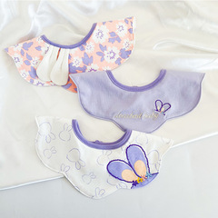 Korean version of the new antibacterial cotton saliva towel baby bib waterproof spit-up bib male newborn baby cotton saliva bag