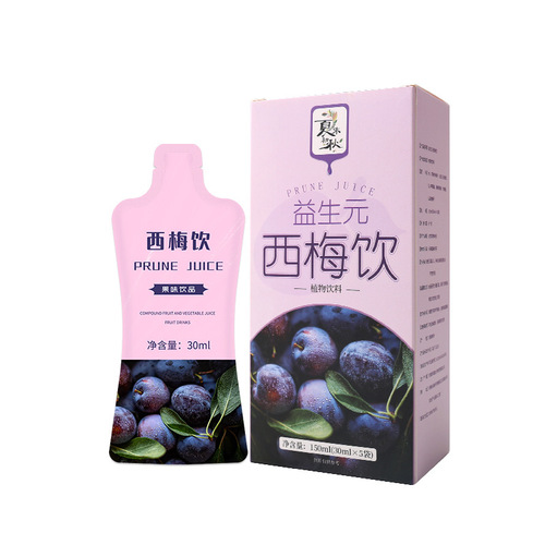 Prune Drink Probiotic Fiber Fruit Meal Lifesaver Concentrated Fruit and Vegetable Juice Pulp Puhpuh Smooth Prune Beverage