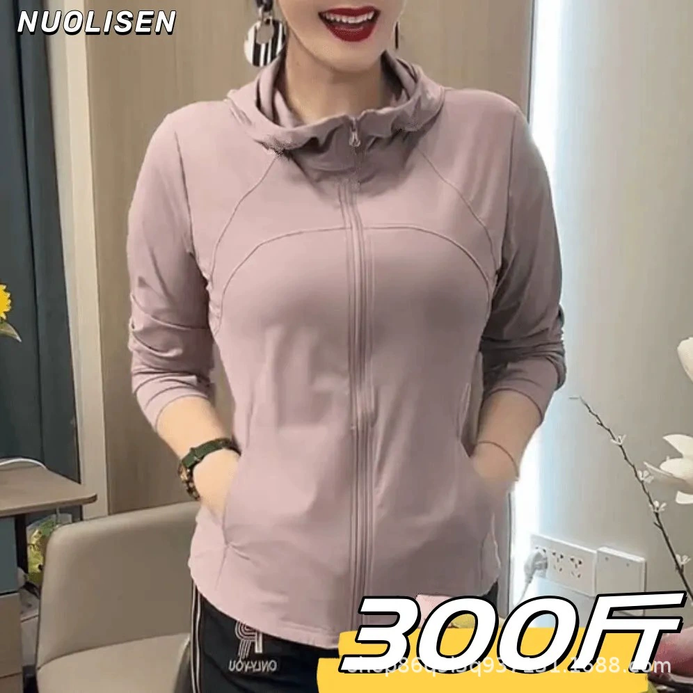 Гигантский тонкий-толстый mm300 кг европейское мясо, чтобы покрыть модные тенденции солнцезащитный крем женский весенний летний фитнес-костюм йога куртка женский