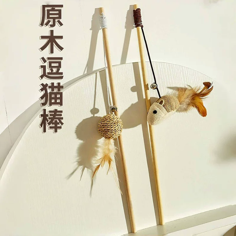 Кошачья игрушка дразнящая кошачья палка кошачье самоукрашение маленькая мышь с колокольчиком с колокольчиком, кусает кошку котёнка потребляет физические принадлежности