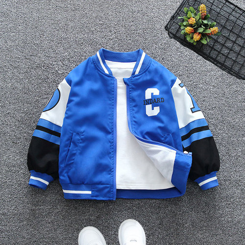 Boys' Jackets Spring and Autumn Korean Style Medium and Large Children's Clothing Boys' Jackets Sportswear 2024 Spring New Children's Tops