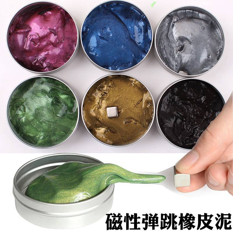 Magnetic Putty Magnetic Fluid Magic Magnetic Bouncing Playdough Magnet Liquid Stress Relief Toy Toy Stress Relief Clay
