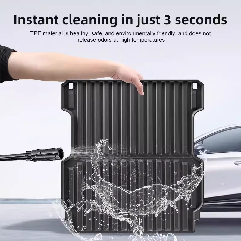 Suitable for 12-24 Year Corolla Axio Overseas Cars, Tpe Waterproof and Wear-Resistant Trunk Mat