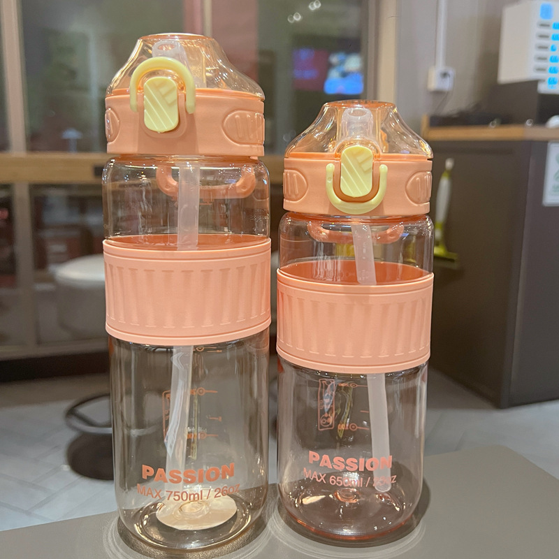 Taza de agua aislante de silicona, taza de paja, taza de plástico especial de gran capacidad para mujeres embarazadas, hervidor de agua resistente a altas temperaturas de verano