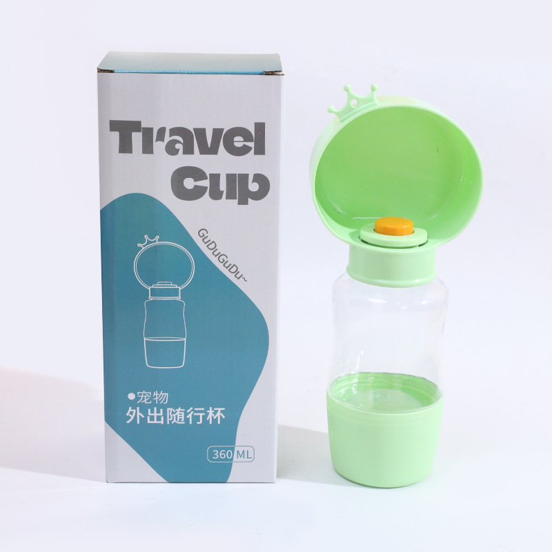 Taza para beber para perros, taza portátil para mascotas original, agua y comida, alimentador de agua al aire libre para perros pequeños y medianos