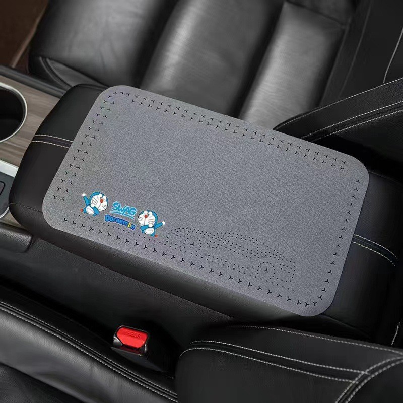 Elbow Support Cover — Universal Armrest box pad - doraemon-calm-gray-1-piece