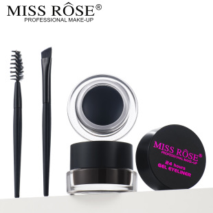 MISS ROSE�羳��ɫ��ɫ�۾��� ��ˢ�ӳ־÷�ˮ�����۾��ۊy���y