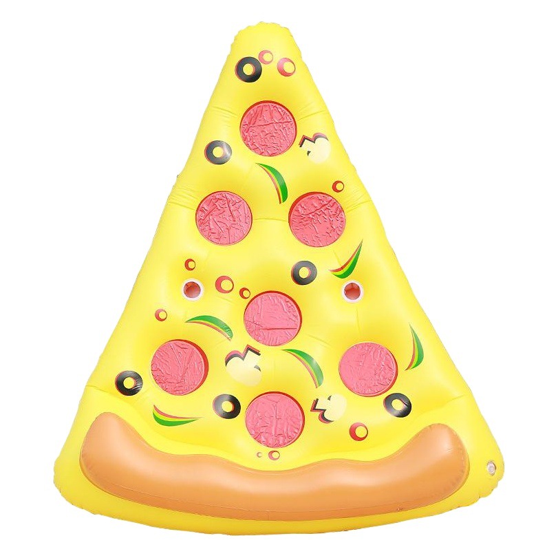 Flotador inflable con forma de pizza, tumbona acuática para adultos, flotador inflable grande con forma de pizza, anillo de natación acuático para adultos
