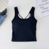 T-shirt, breast pads, breathable bra top, lifting effect, backless