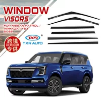 Подходит для Nissan Patrol Y63, защита от дождя и солнца, оконная модификация, козырек для окон Patrol, защита от дождя и солнца